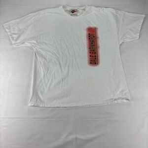 Winners Circle Dale Earnhardt Jr Budweiser NASCAR Racing T-Shirt Mens XL White